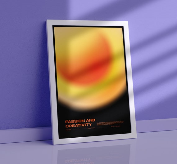 Aura Prints - Gradient Wall Art for Manifestation & Spirituality | trendy wall art, instant download, aura poster