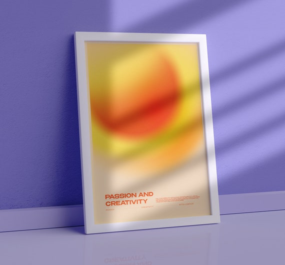 Aura Prints - Gradient Wall Art for Manifestation & Spirituality | trendy wall art, instant download, aura poster