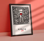 Keith Haring Print, Keith Haring Poster, pop art |  Printable Wall Art, Iconic Haring Style for Modern Home Decor