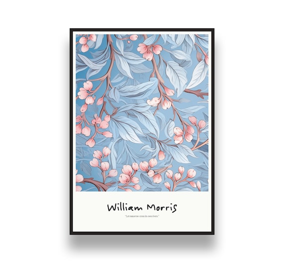 William Morris Print Set - floral design  | William Morris poster, art nouveau print, digital download, printable wall art