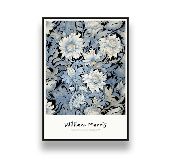 William Morris Print Set - floral design  | William Morris poster, art nouveau print, digital download, printable wall art