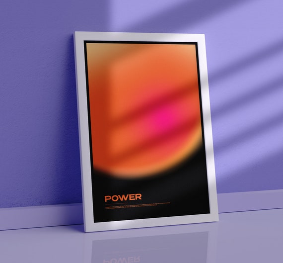 Aura Prints - Gradient Wall Art for Manifestation & Spirituality | aura poster, trendy wall art, instant download