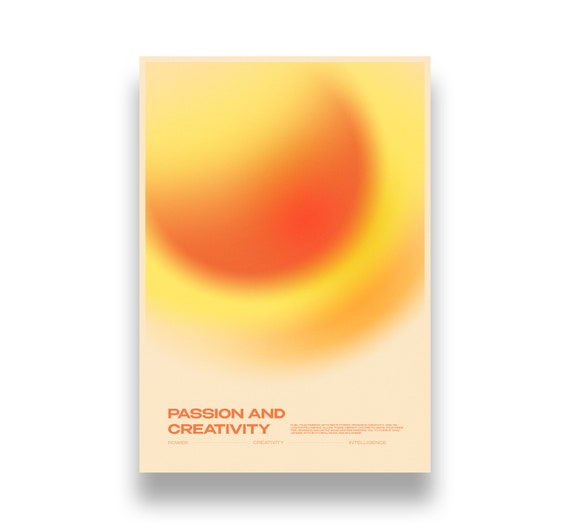 Aura Prints - Gradient Wall Art for Manifestation & Spirituality | trendy wall art, instant download, aura poster