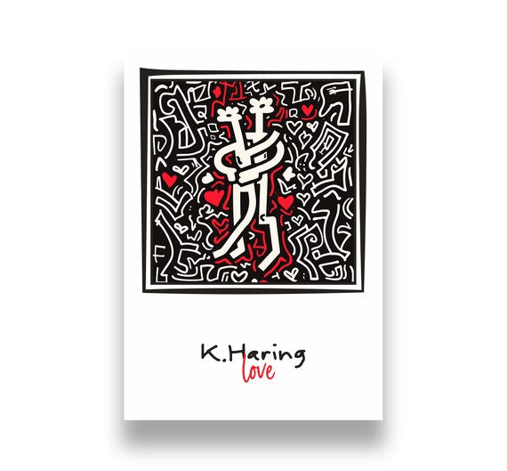 Keith Haring Print, Keith Haring Poster, pop art |  Printable Wall Art, Iconic Haring Style for Modern Home Decor