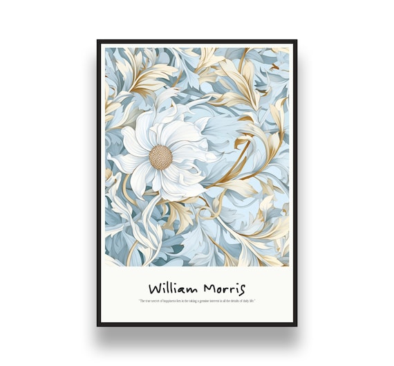 William Morris Print Set - floral design  | William Morris poster, art nouveau print, digital download, printable wall art