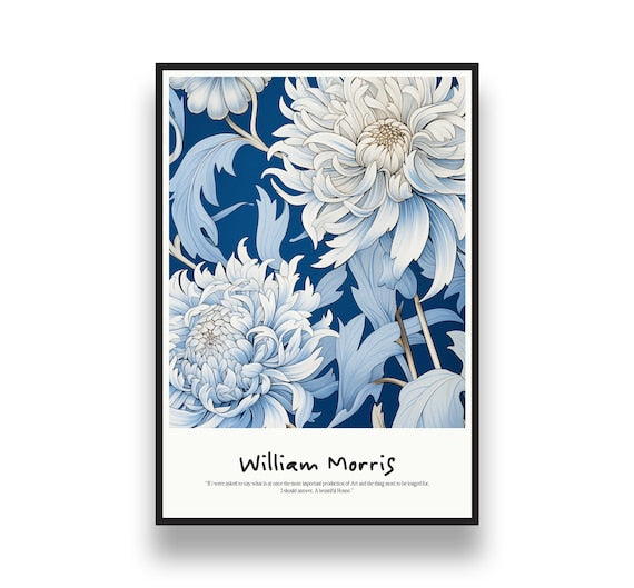 William Morris Print Set - floral design  | William Morris poster, art nouveau print, digital download, printable wall art