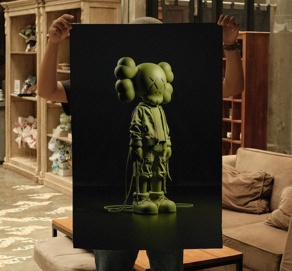 Kaws poster set of 3, Kaws figure | Kaws, 3 piece wall art, Kaws wall art, Kaws figure, digital download, Hypebeast figure