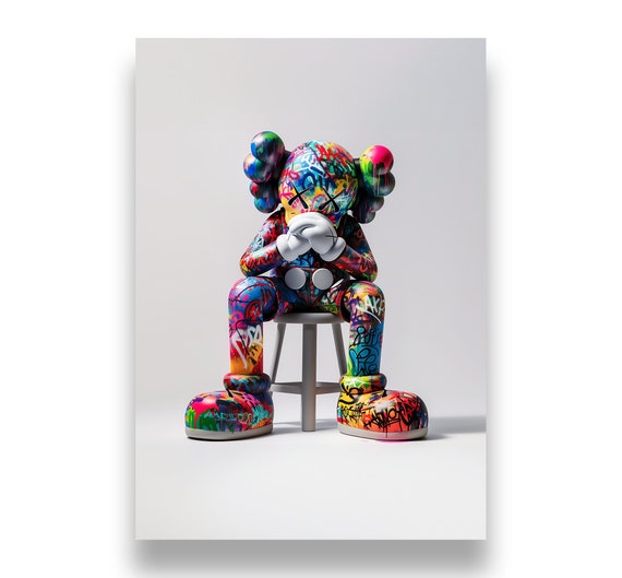Kaws poster set of 3, Kaws poster | Kaws, 3 piece wall art, Kaws wall art, Kaws figure, digital download, Kaws figure, Hypebeast
