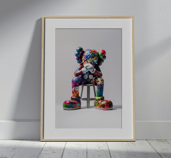 Kaws poster set of 3, Kaws poster | Kaws, 3 piece wall art, Kaws wall art, Kaws figure, digital download, Kaws figure, Hypebeast