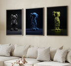Kaws poster set of 3, Kaws figure | Kaws, 3 piece wall art, Kaws wall art, Kaws figure, digital download, Hypebeast figure