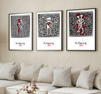 Keith Haring Print, Keith Haring Poster, pop art |  Printable Wall Art, Iconic Haring Style for Modern Home Decor