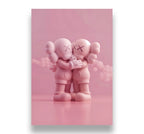 Kaws poster set of 3, Kaws figure | Kaws poster, 3 piece wall art, Kaws wall art, Kaws figure, digital download, Hypebeast figure, pink Kaws