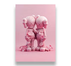 Kaws poster set of 3, Kaws figure | Kaws poster, 3 piece wall art, Kaws wall art, Kaws figure, digital download, Hypebeast figure, pink Kaws