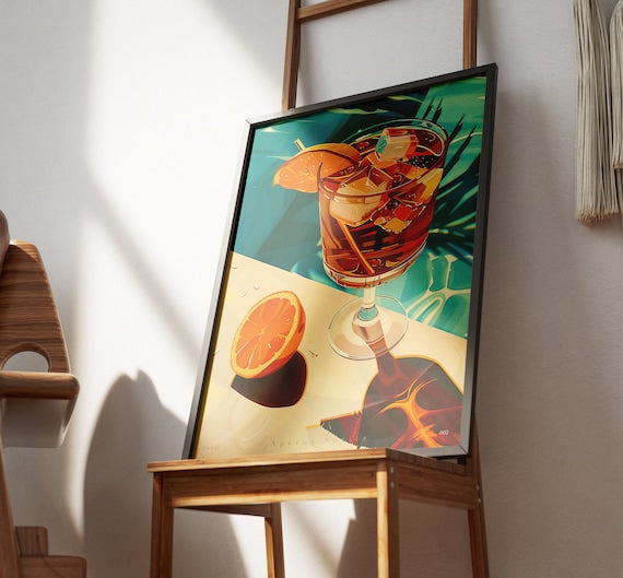 aperol spritz print, cocktail print | cheers print, 3 piece wall art, cocktail recipe, signature drink, set of 3, digital download