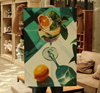 Hugo Spritz - cocktail print | cheers print, 3 piece wall art, bar cart print, cocktail poster, signature drink, digital download