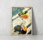 Hugo Spritz - cocktail print | cheers print, 3 piece wall art, bar cart print, cocktail poster, signature drink, digital download