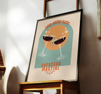 Espresso Martini Print | cocktail poster, bar cart art, digital download, espresso martini, cocktail wall art