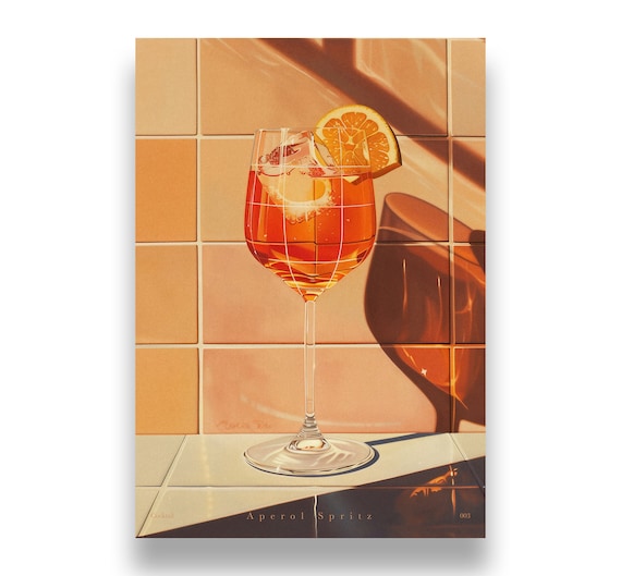 aperol spritz print, cocktail print | cheers print, 3 piece wall art, cocktail recipe, signature drink, set of 3, digital download
