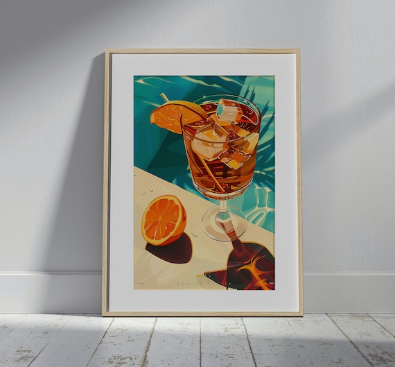 aperol spritz print, cocktail print | cheers print, 3 piece wall art, cocktail recipe, signature drink, set of 3, digital download
