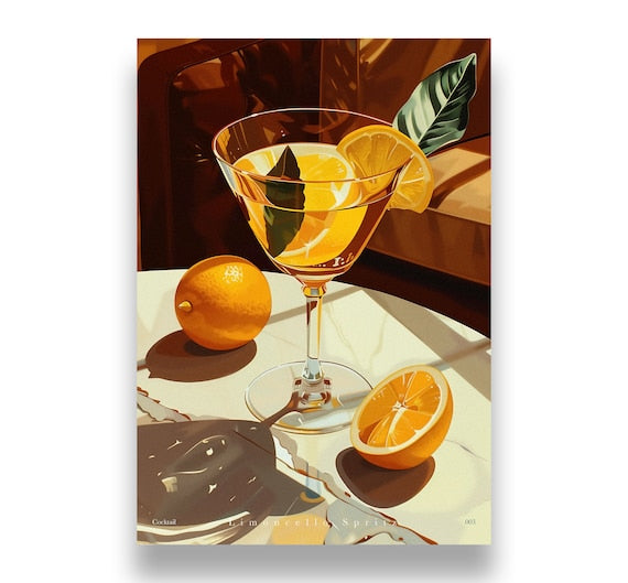 Limoncello spritz - cocktail print | 3 piece wall art, cheers print, bar cart print, cocktail poster, signature drink, digital download