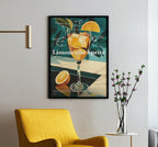 Limoncello spritz - cocktail print | 3 piece wall art, cheers print, bar cart print, cocktail poster, signature drink, digital download