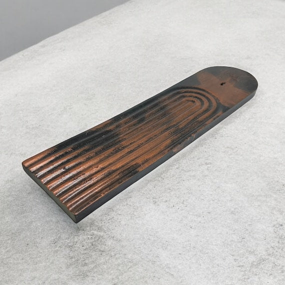 Round Shaped Incense Holder|fall hosting decor, long incense burner, concrete decor, housewarming gift, home decoration, 10 color opts, 15B