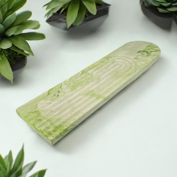 Round Shaped Incense Holder|fall hosting decor, long incense burner, concrete decor, housewarming gift, home decoration, 10 color opts, 15B