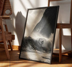 surf poster, beachy wall art | 3 piece wall art, costal print, surf print, digital download, surf wall art