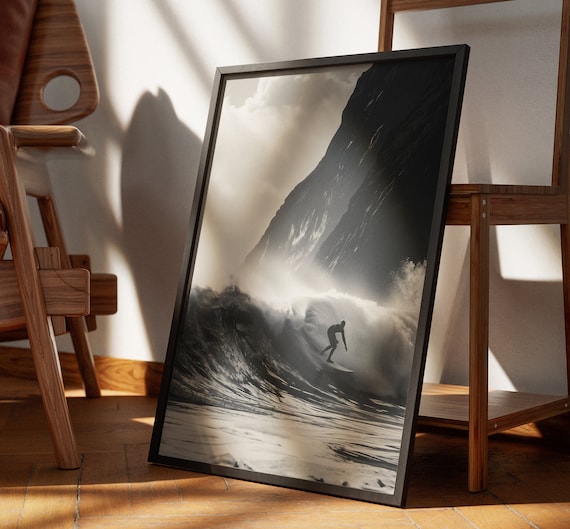 surf poster, beachy wall art | 3 piece wall art, costal print, surf print, digital download, surf wall art