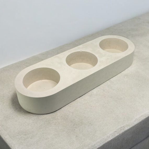 Heart-Shaped Candle Holder Set - Small Concrete Home Decor for Housewarming, Best Holiday Gift, Mini Candle Holders for Cozy Vibes, 15B