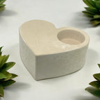 Heart Shaped Candle Holder, Candle Holders | fall hosting decor, home decor, housewarming gift, concrete home decor, best holiday gift, 15B