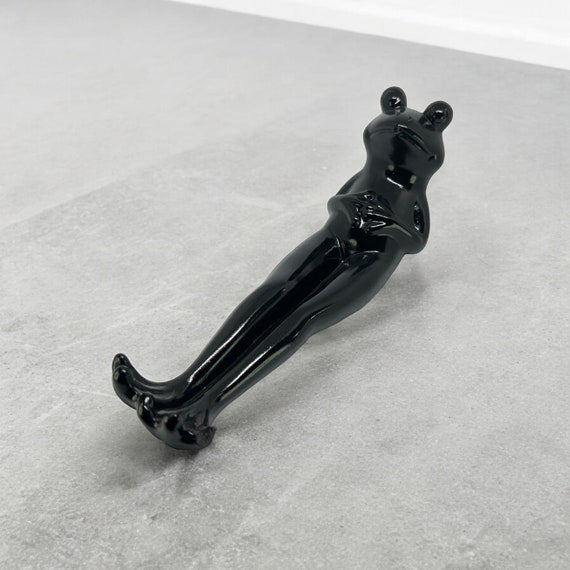 Frog shaped-Incense Holder | long incense burner, 9 color opts, housewarming gift, cute incense holder, small animal incense holder, 15B