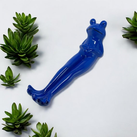 Frog shaped-Incense Holder | long incense burner, 9 color opts, housewarming gift, cute incense holder, small animal incense holder, 15B
