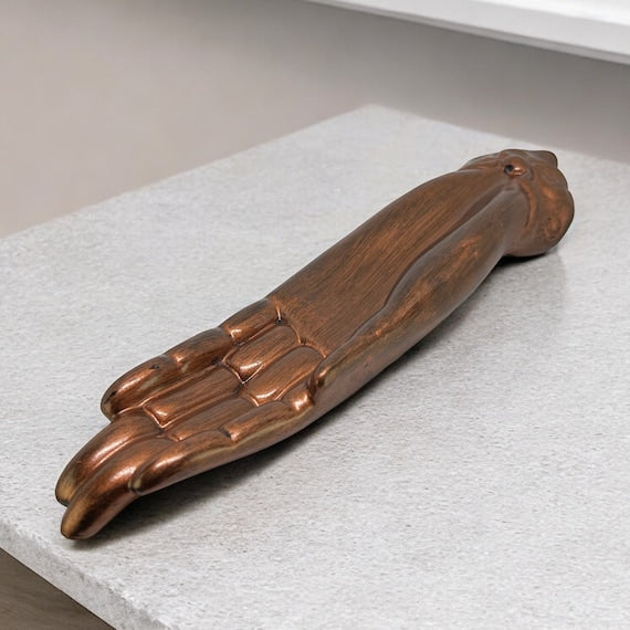 Hand Shaped Incense Holder, fall hosting decor | long incense burner, home decoration, housewarming gift, concrete home decor, 15B