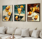 Limoncello spritz - cocktail print | 3 piece wall art, cheers print, bar cart print, cocktail poster, signature drink, digital download