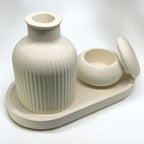 Love Figure, Candle Holders | set of 3 home decor, mini vase, EDC tray, concrete decor, housewarming gift, small home decor set, 15B