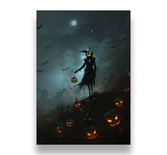 Spooky Halloween Pictures, digital download | halloween decoration, pumpkin decor, pumpkin print, halloween printable poster, home decor