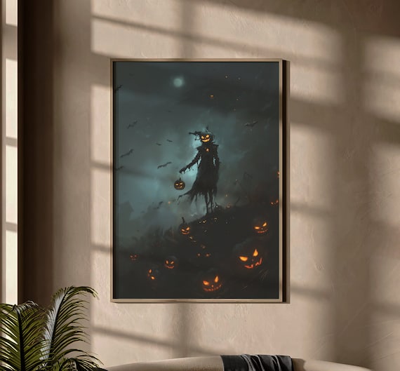 Spooky Halloween Pictures, digital download | halloween decoration, pumpkin decor, pumpkin print, halloween printable poster, home decor