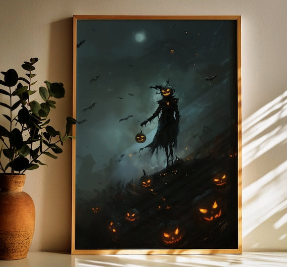 Spooky Halloween Pictures, digital download | halloween decoration, pumpkin decor, pumpkin print, halloween printable poster, home decor