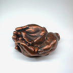 Fall Hosting Decor, EDC Tray | Hand-Shaped Key Tray, Key Organizer & Holder | housewarming and meditation gift, 15B