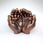 Fall Hosting Decor, EDC Tray | Hand-Shaped Key Tray, Key Organizer & Holder | housewarming and meditation gift, 15B