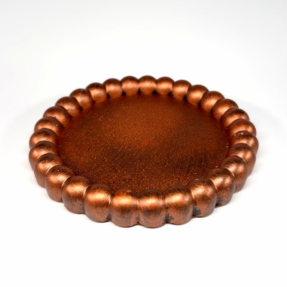 Concrete Daisy-Shaped Jewelry & EDC Tray | Vintage Mini Organizer, Catch-All Tray | Fall Hosting Decor, Housewarming Gift,Gift for Her,15B