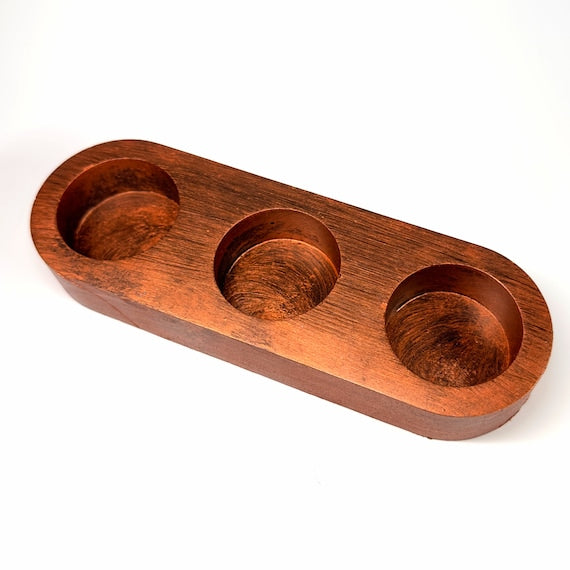 Triple Candle Holder | 9 color opts, housewarming gift, concrete home decor, candle holders, small home gifts, home decoration, 15B