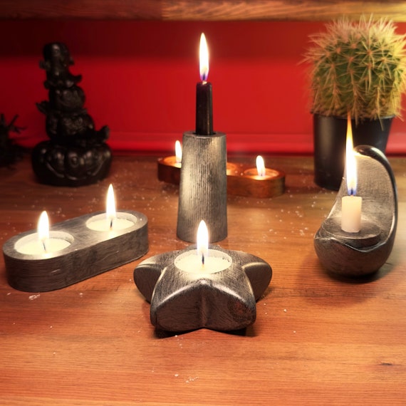 Heart Shaped Candle Holder, Mini Candle Holders | small home decoration, housewarming gift, concrete home decor, best holiday gift, 15B