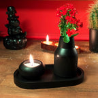 Concrete Candlestick Holder & Vase - Perfect Housewarming or Holiday Gift, Small Home Decor, Mini Candlestick for Modern Home Decoration,15B