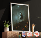 Spooky Halloween Pictures, digital download | halloween decoration, pumpkin decor, pumpkin print, halloween printable poster, home decor