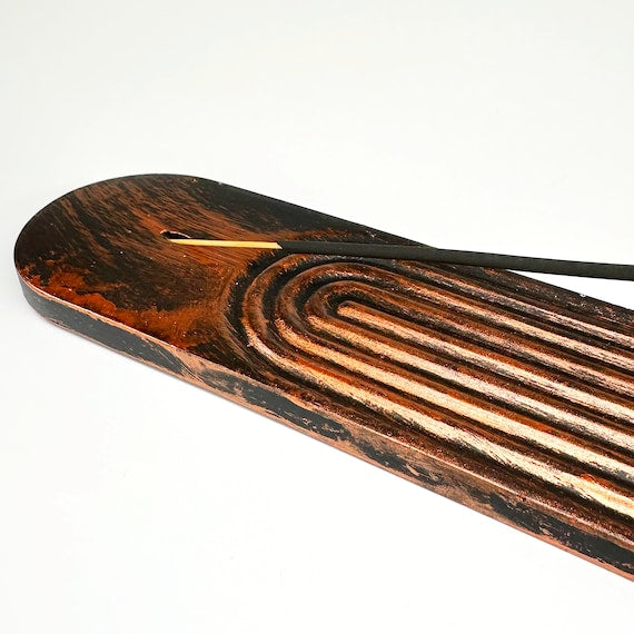 Round Shaped Incense Holder|fall hosting decor, long incense burner, concrete decor, housewarming gift, home decoration, 10 color opts, 15B