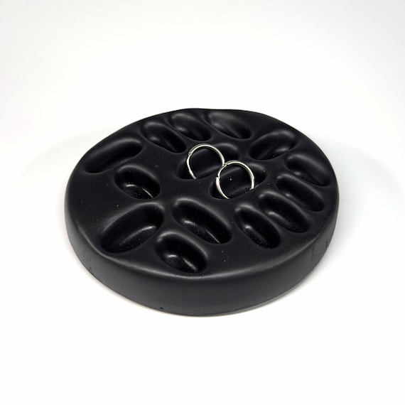 Earring Organizer, Mini Earring Holder | concrete home decoration, jewelry organizer, housewarming gift, gift for her, 9 color opts, 15B