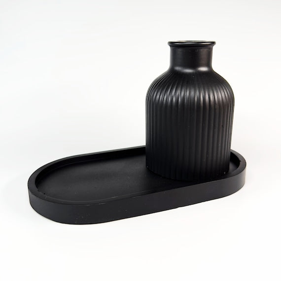 Handmade Perfume Tray - Decorative Tray, Modern Concrete Jewelry Organizer, Mini EDC & Key Tray, Perfect Housewarming Gift, 15B