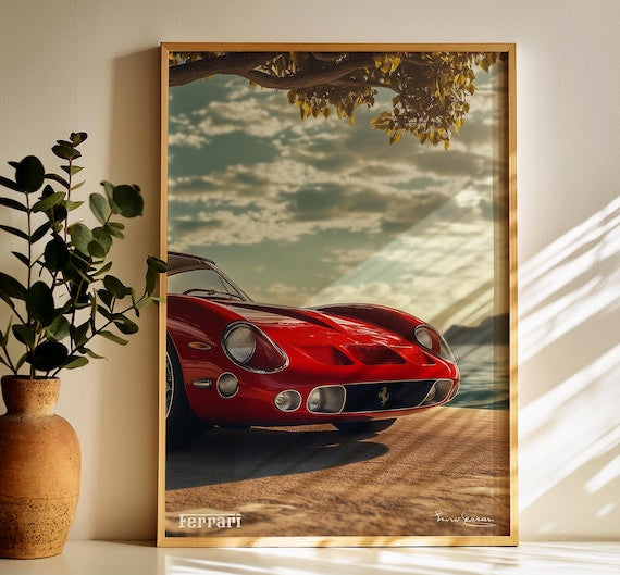 Ferrari Poster, set of 3 Car Poster, Wall Decor, 3 Piece Wall Art, Digital Download | Perfect for Car Lovers and Auto Enthusiasts